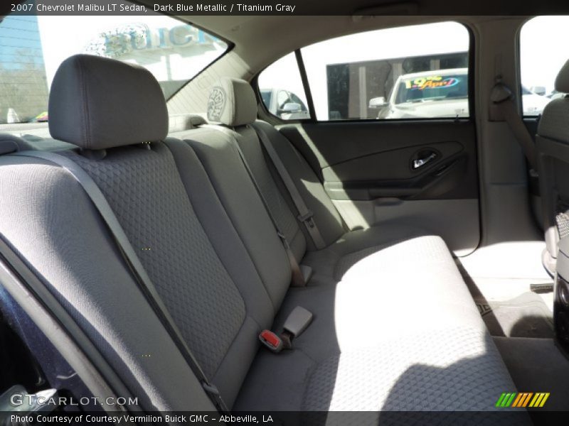 Dark Blue Metallic / Titanium Gray 2007 Chevrolet Malibu LT Sedan