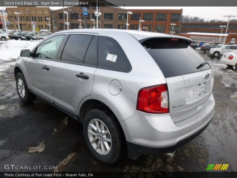 Ingot Silver / Charcoal Black 2014 Ford Edge SE