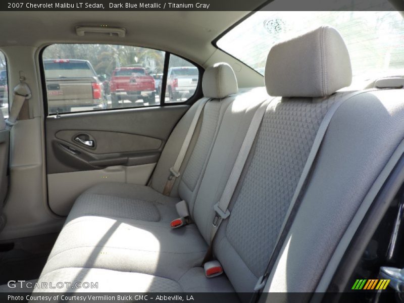 Dark Blue Metallic / Titanium Gray 2007 Chevrolet Malibu LT Sedan