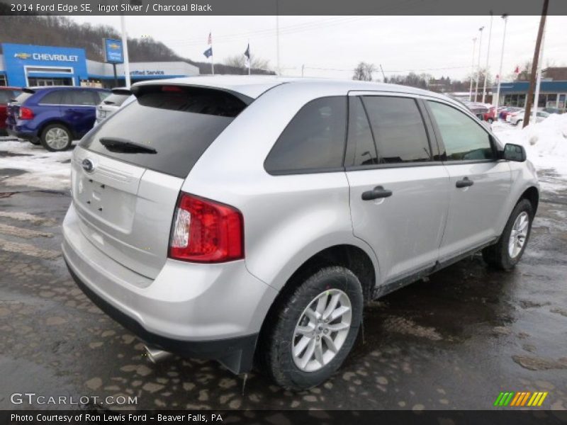 Ingot Silver / Charcoal Black 2014 Ford Edge SE