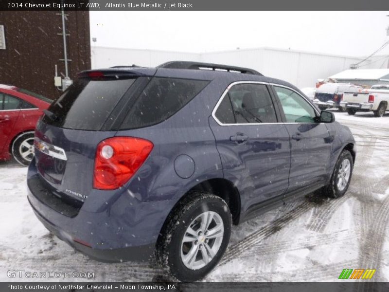 Atlantis Blue Metallic / Jet Black 2014 Chevrolet Equinox LT AWD