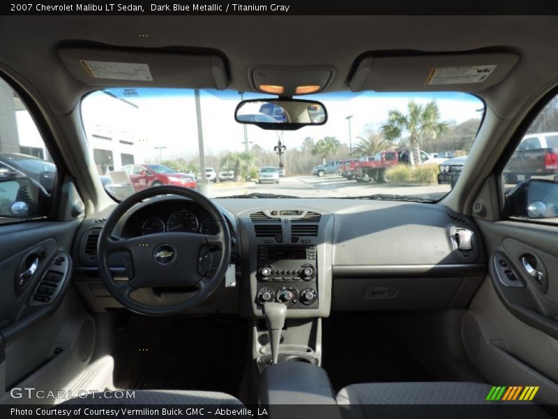 Dark Blue Metallic / Titanium Gray 2007 Chevrolet Malibu LT Sedan
