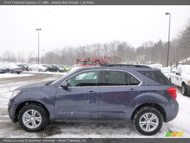 Atlantis Blue Metallic / Jet Black 2014 Chevrolet Equinox LT AWD