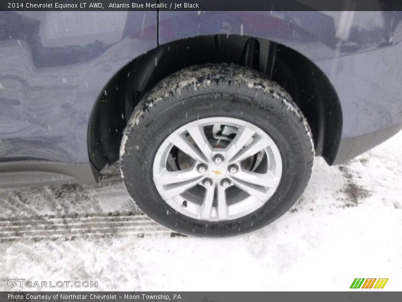 Atlantis Blue Metallic / Jet Black 2014 Chevrolet Equinox LT AWD