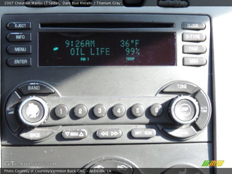 Dark Blue Metallic / Titanium Gray 2007 Chevrolet Malibu LT Sedan