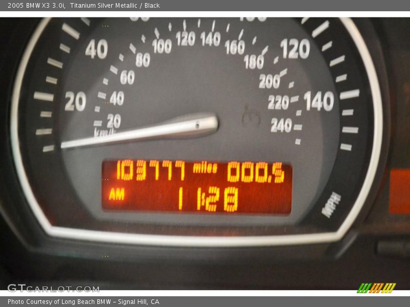 Titanium Silver Metallic / Black 2005 BMW X3 3.0i