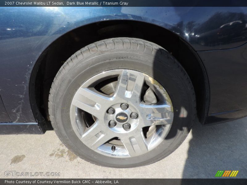 Dark Blue Metallic / Titanium Gray 2007 Chevrolet Malibu LT Sedan