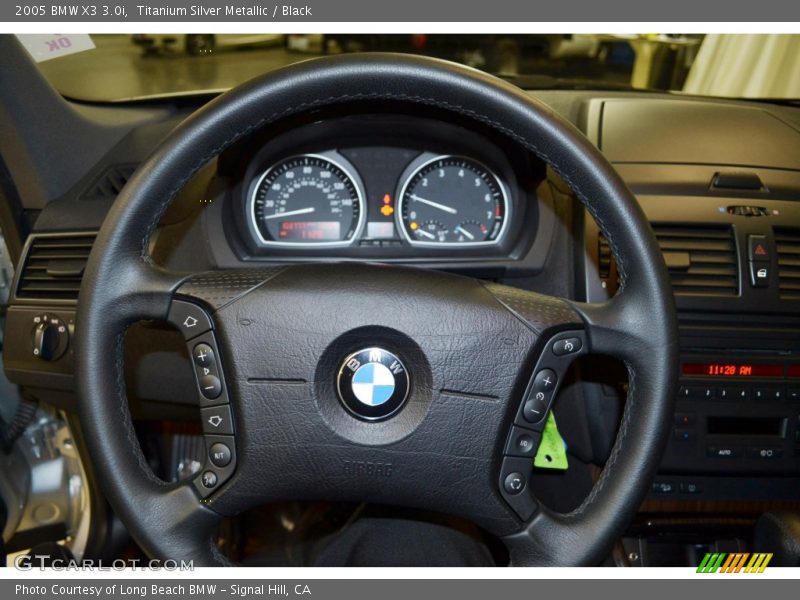 Titanium Silver Metallic / Black 2005 BMW X3 3.0i