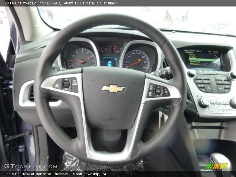 Atlantis Blue Metallic / Jet Black 2014 Chevrolet Equinox LT AWD
