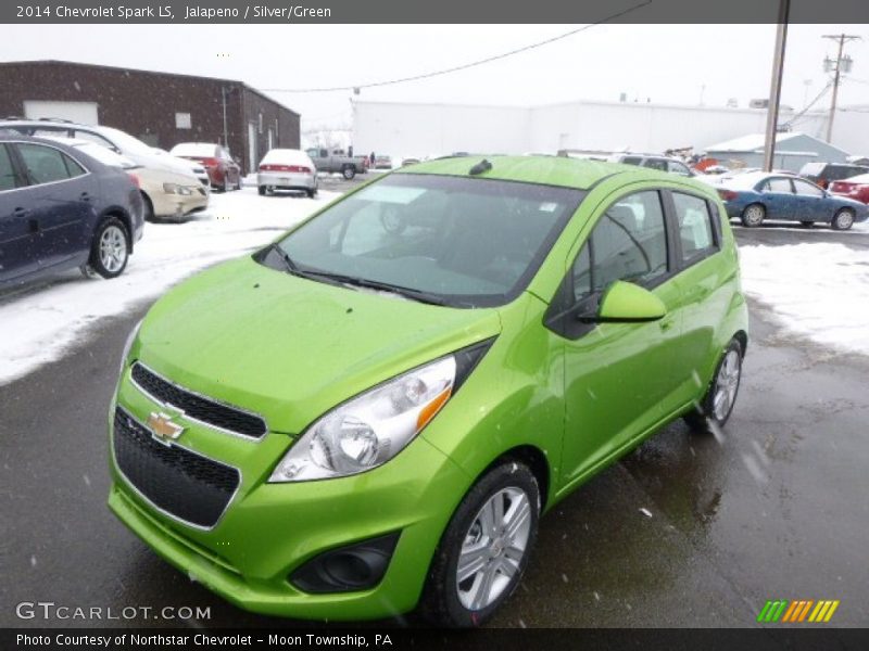 Jalapeno / Silver/Green 2014 Chevrolet Spark LS