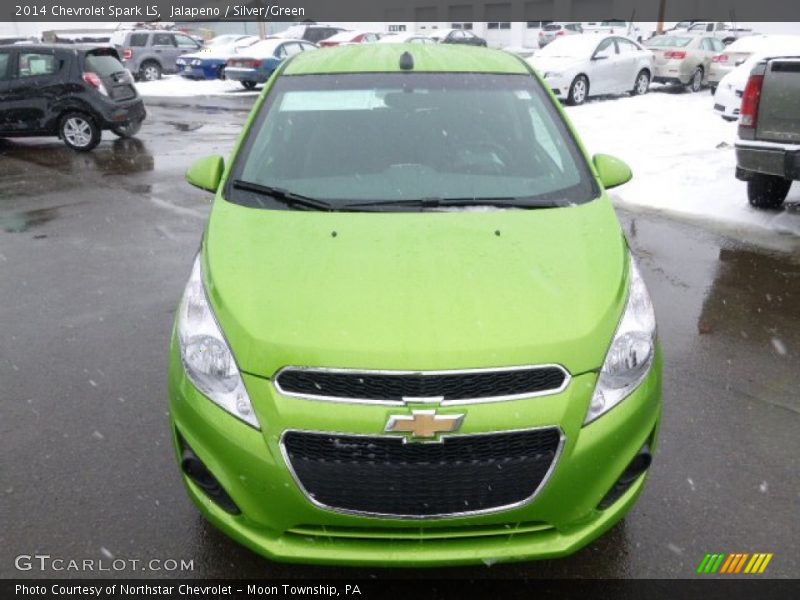 Jalapeno / Silver/Green 2014 Chevrolet Spark LS