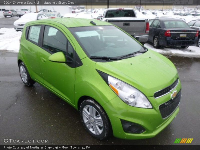 Jalapeno / Silver/Green 2014 Chevrolet Spark LS