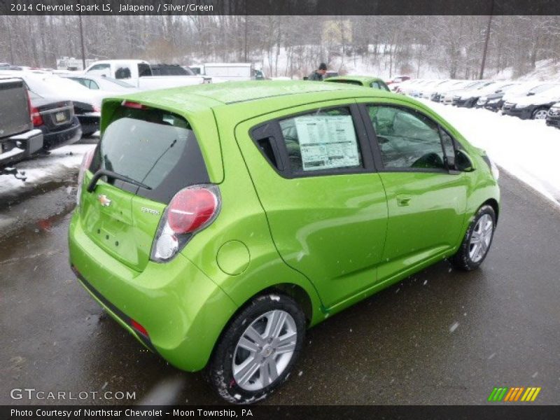 Jalapeno / Silver/Green 2014 Chevrolet Spark LS