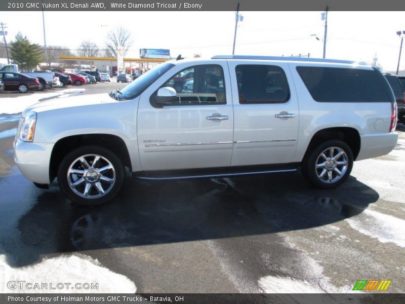 White Diamond Tricoat / Ebony 2010 GMC Yukon XL Denali AWD