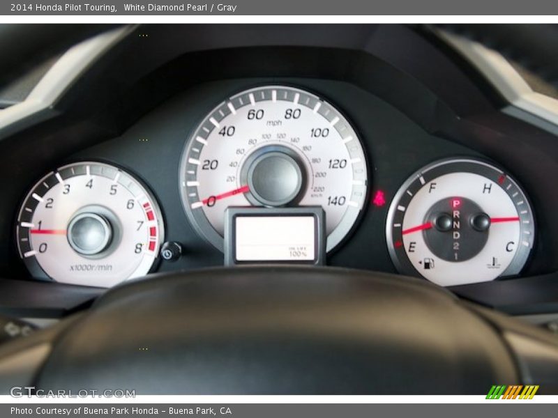 White Diamond Pearl / Gray 2014 Honda Pilot Touring