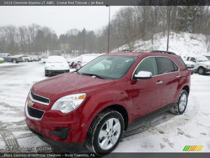 Crystal Red Tintcoat / Jet Black 2014 Chevrolet Equinox LT AWD