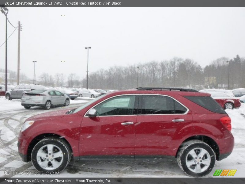 Crystal Red Tintcoat / Jet Black 2014 Chevrolet Equinox LT AWD