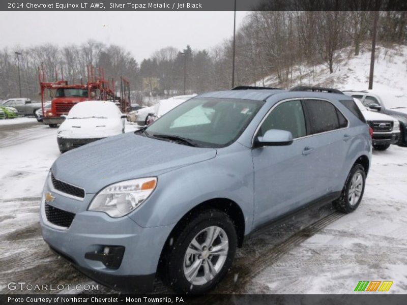Silver Topaz Metallic / Jet Black 2014 Chevrolet Equinox LT AWD