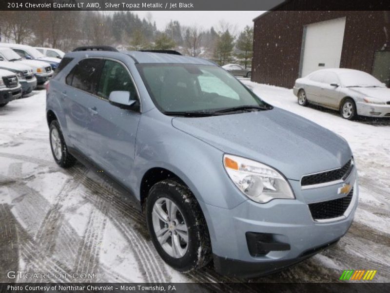 Silver Topaz Metallic / Jet Black 2014 Chevrolet Equinox LT AWD