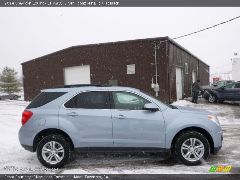 Silver Topaz Metallic / Jet Black 2014 Chevrolet Equinox LT AWD