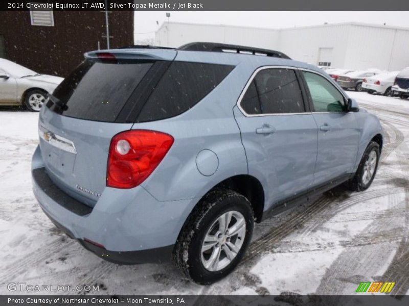 Silver Topaz Metallic / Jet Black 2014 Chevrolet Equinox LT AWD