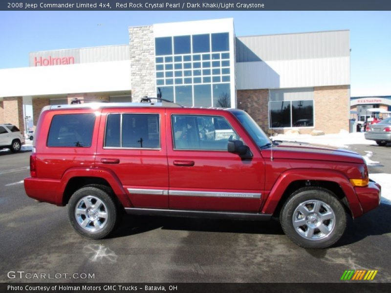 Red Rock Crystal Pearl / Dark Khaki/Light Graystone 2008 Jeep Commander Limited 4x4