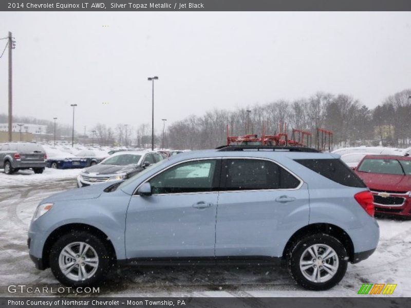 Silver Topaz Metallic / Jet Black 2014 Chevrolet Equinox LT AWD