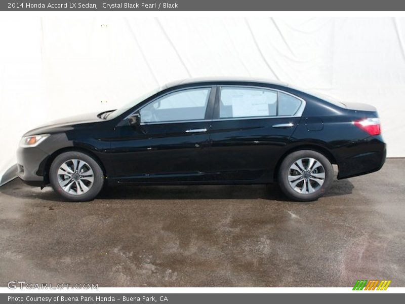 Crystal Black Pearl / Black 2014 Honda Accord LX Sedan