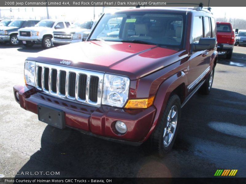 Red Rock Crystal Pearl / Dark Khaki/Light Graystone 2008 Jeep Commander Limited 4x4