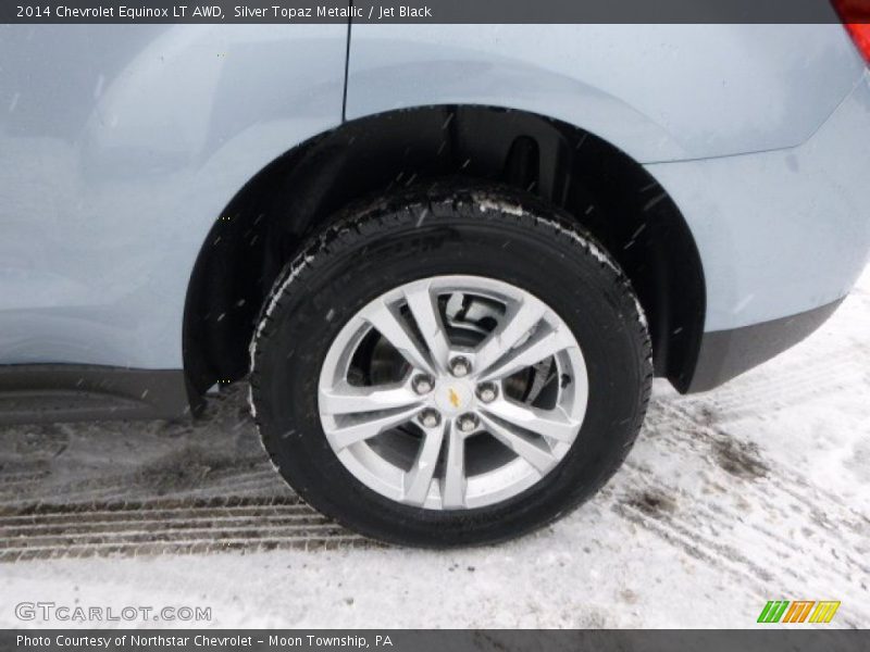 Silver Topaz Metallic / Jet Black 2014 Chevrolet Equinox LT AWD