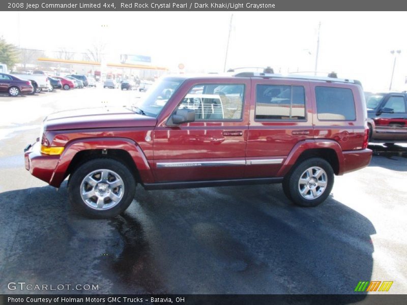 Red Rock Crystal Pearl / Dark Khaki/Light Graystone 2008 Jeep Commander Limited 4x4