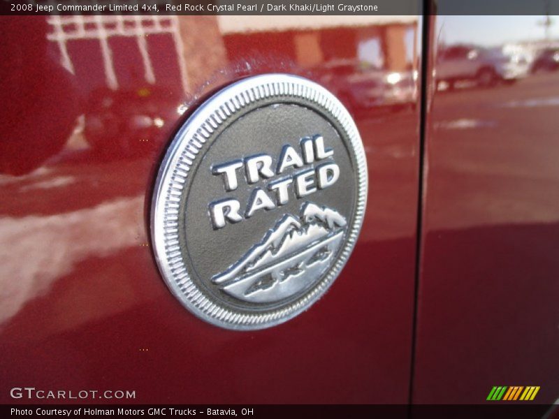 Red Rock Crystal Pearl / Dark Khaki/Light Graystone 2008 Jeep Commander Limited 4x4