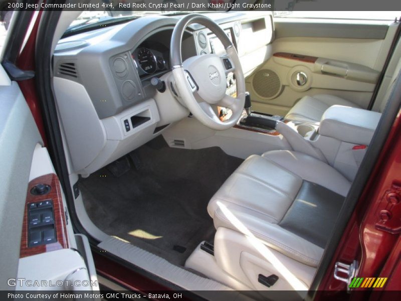 Red Rock Crystal Pearl / Dark Khaki/Light Graystone 2008 Jeep Commander Limited 4x4