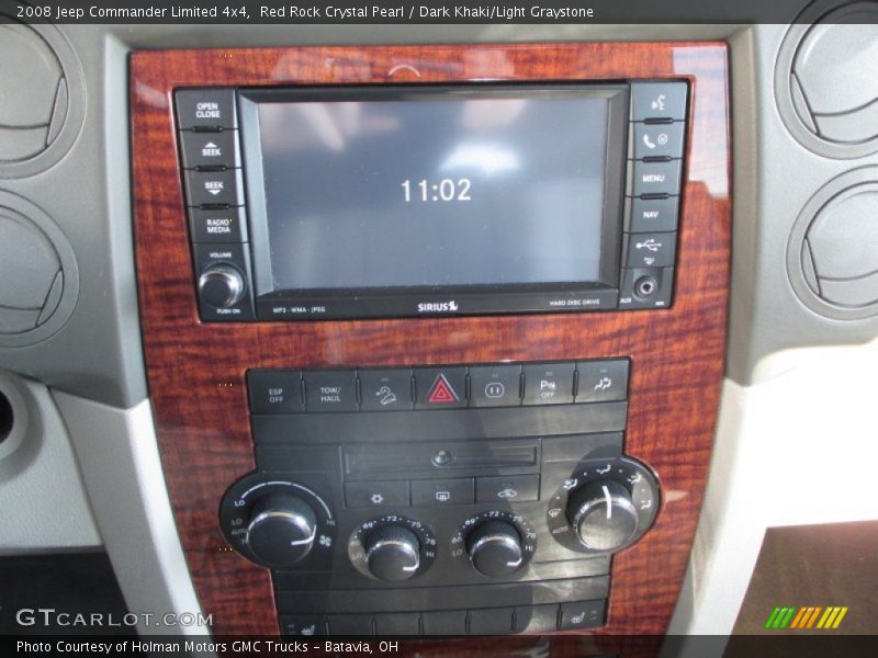 Red Rock Crystal Pearl / Dark Khaki/Light Graystone 2008 Jeep Commander Limited 4x4