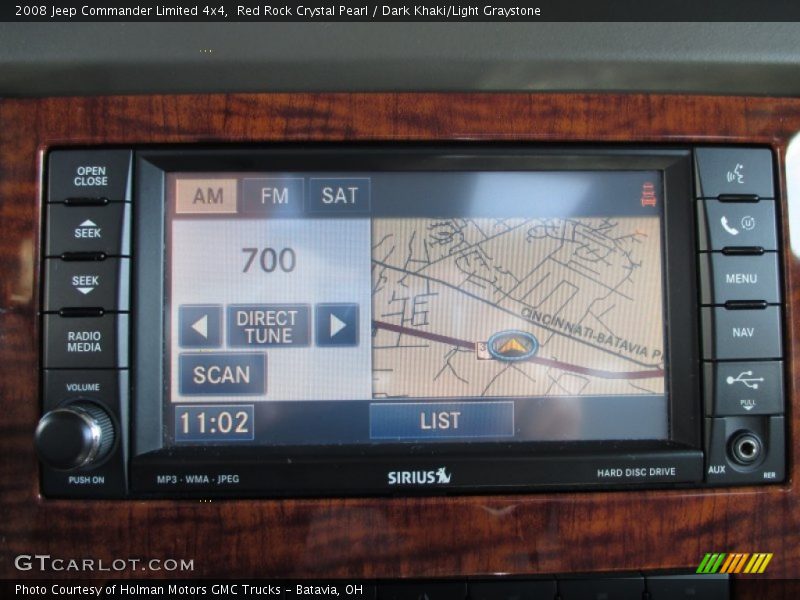 Red Rock Crystal Pearl / Dark Khaki/Light Graystone 2008 Jeep Commander Limited 4x4