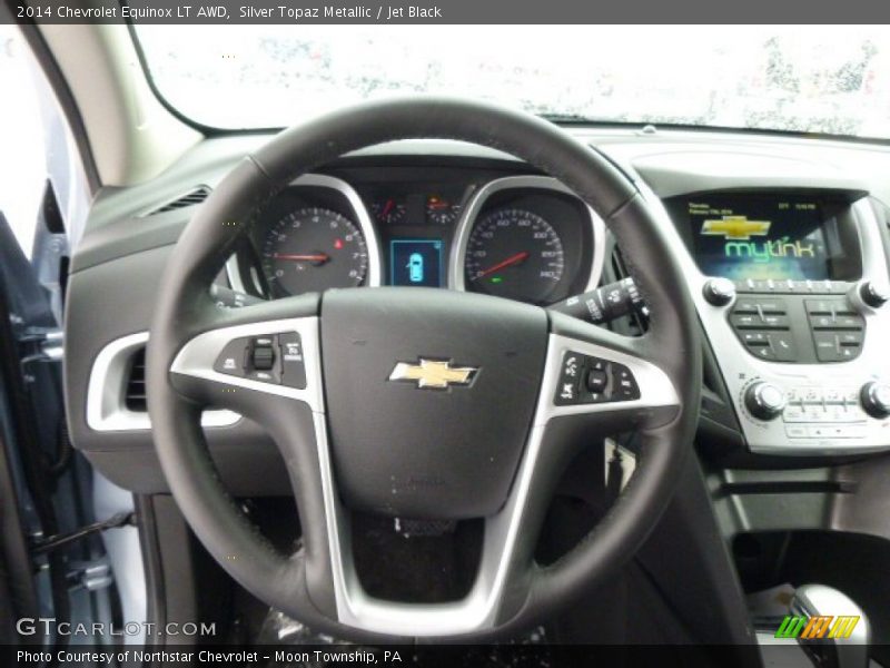 Silver Topaz Metallic / Jet Black 2014 Chevrolet Equinox LT AWD