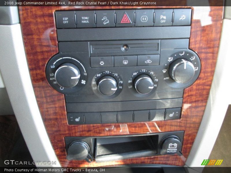 Red Rock Crystal Pearl / Dark Khaki/Light Graystone 2008 Jeep Commander Limited 4x4