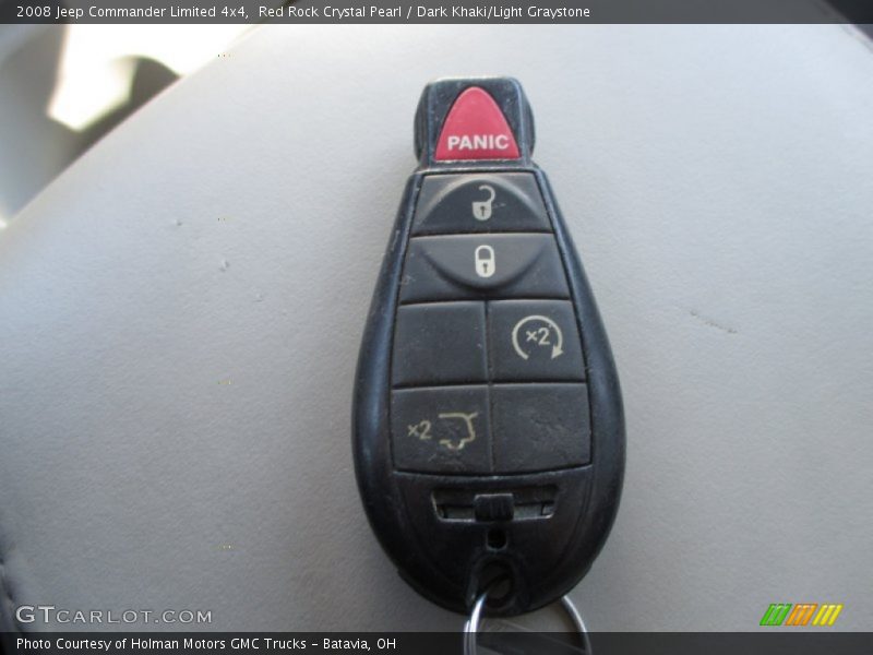 Red Rock Crystal Pearl / Dark Khaki/Light Graystone 2008 Jeep Commander Limited 4x4