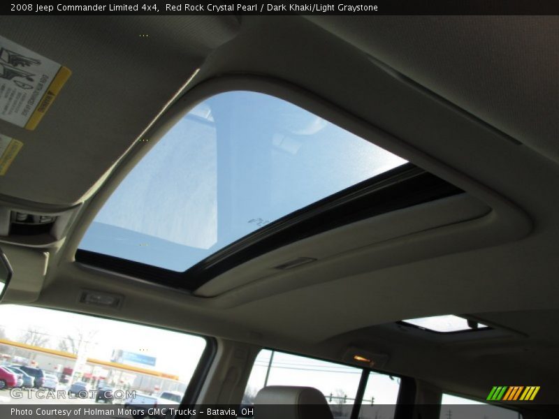 Red Rock Crystal Pearl / Dark Khaki/Light Graystone 2008 Jeep Commander Limited 4x4