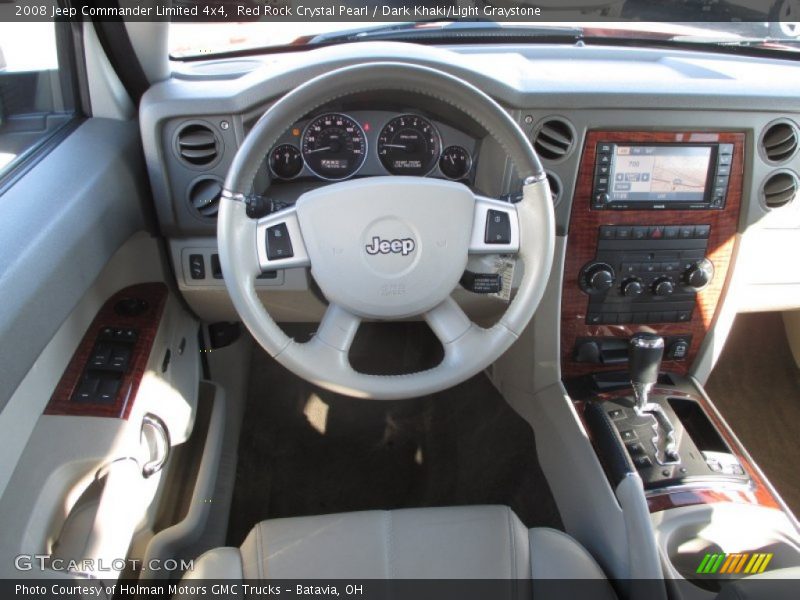 Red Rock Crystal Pearl / Dark Khaki/Light Graystone 2008 Jeep Commander Limited 4x4
