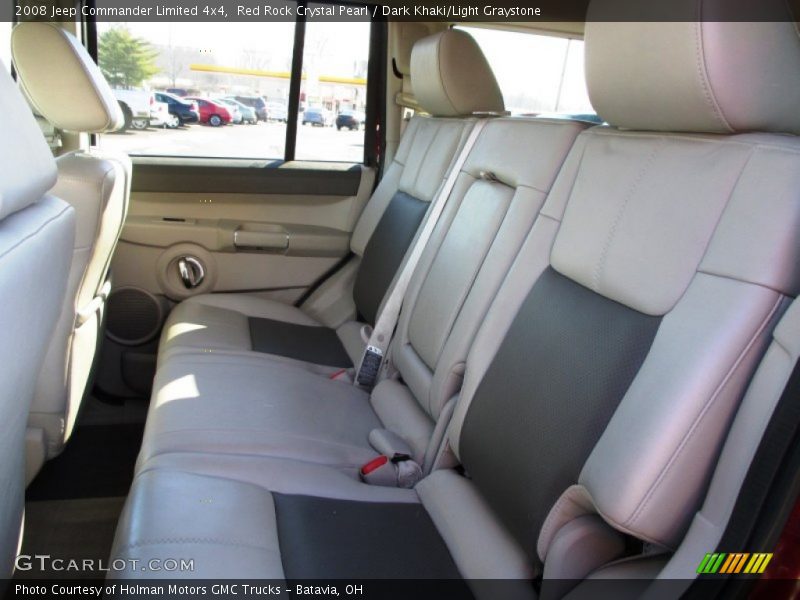 Red Rock Crystal Pearl / Dark Khaki/Light Graystone 2008 Jeep Commander Limited 4x4