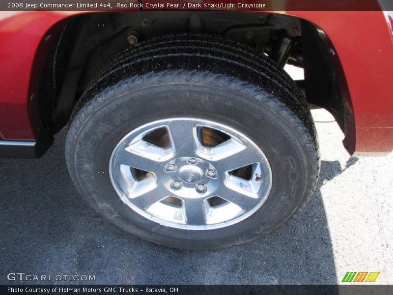Red Rock Crystal Pearl / Dark Khaki/Light Graystone 2008 Jeep Commander Limited 4x4