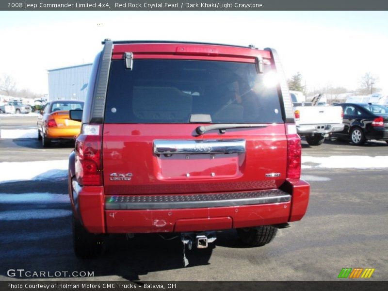 Red Rock Crystal Pearl / Dark Khaki/Light Graystone 2008 Jeep Commander Limited 4x4