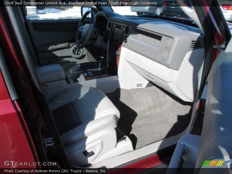 Red Rock Crystal Pearl / Dark Khaki/Light Graystone 2008 Jeep Commander Limited 4x4