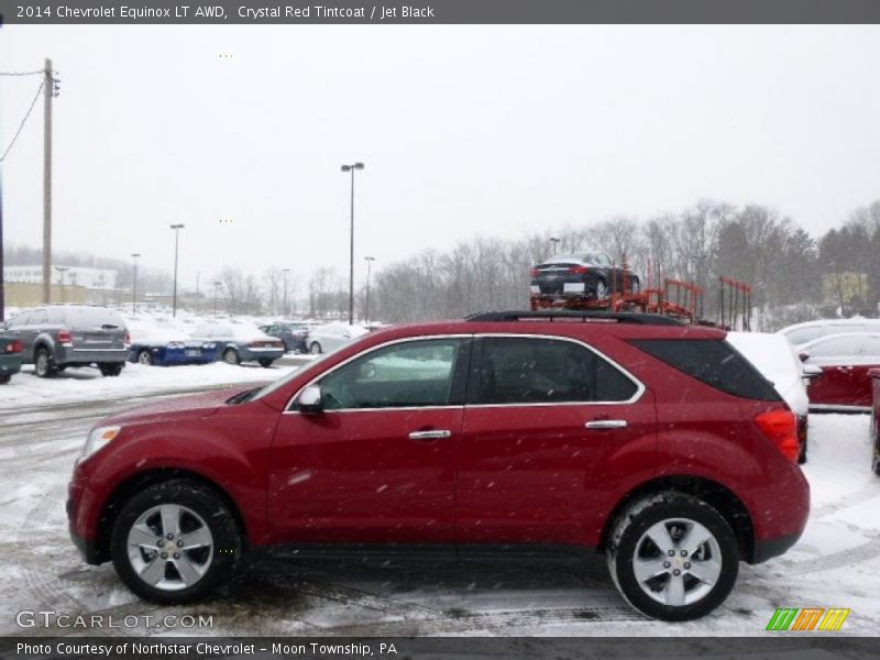 Crystal Red Tintcoat / Jet Black 2014 Chevrolet Equinox LT AWD