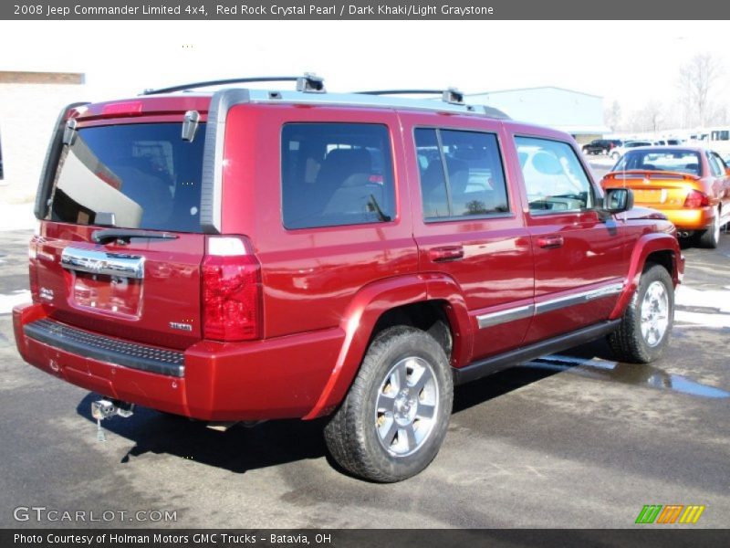 Red Rock Crystal Pearl / Dark Khaki/Light Graystone 2008 Jeep Commander Limited 4x4