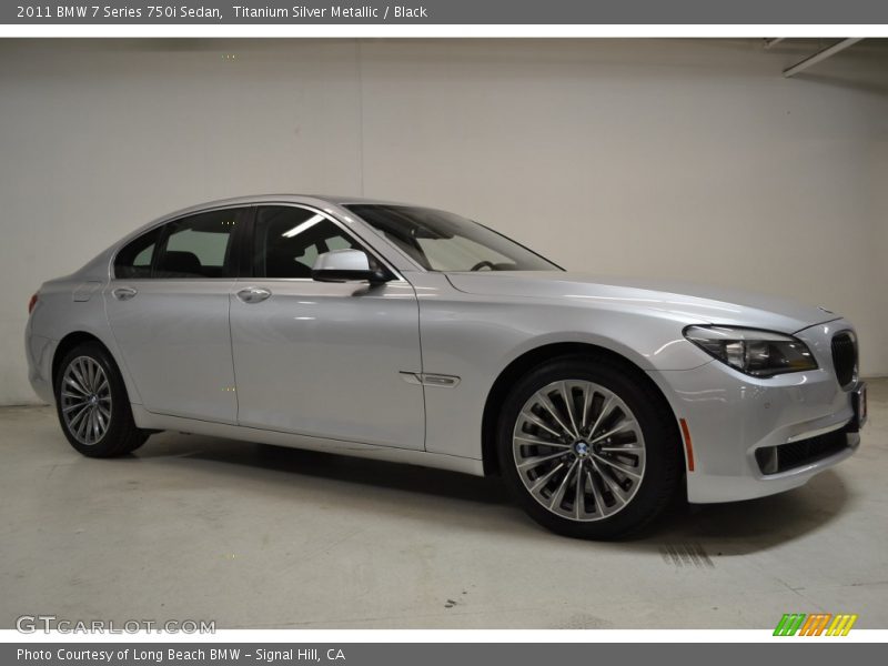 Titanium Silver Metallic / Black 2011 BMW 7 Series 750i Sedan