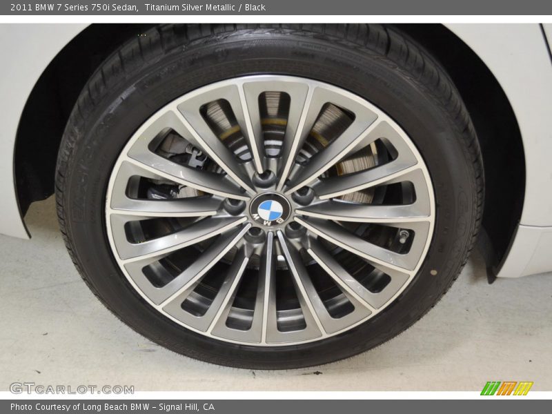 Titanium Silver Metallic / Black 2011 BMW 7 Series 750i Sedan