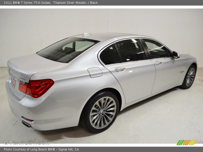 Titanium Silver Metallic / Black 2011 BMW 7 Series 750i Sedan