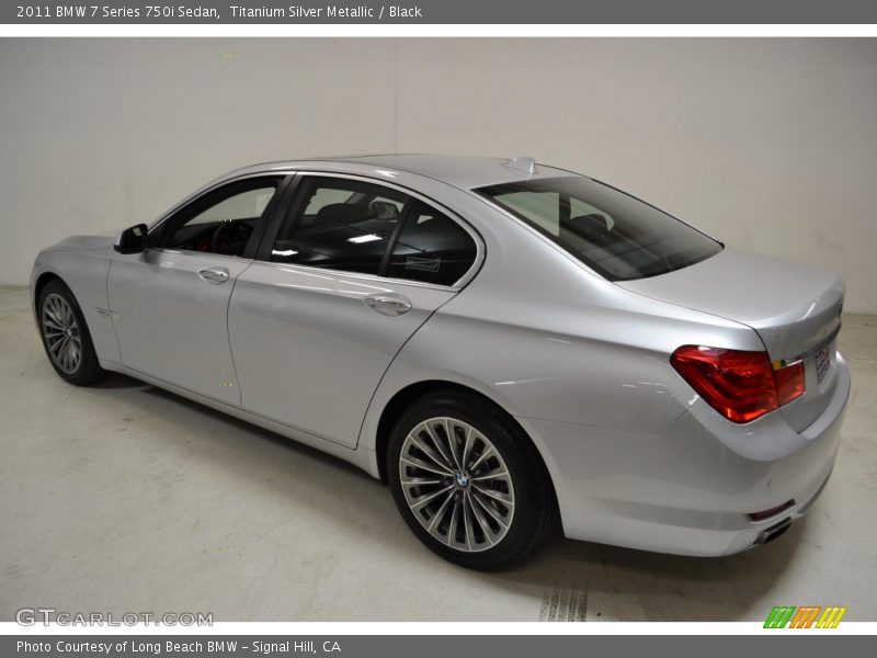 Titanium Silver Metallic / Black 2011 BMW 7 Series 750i Sedan